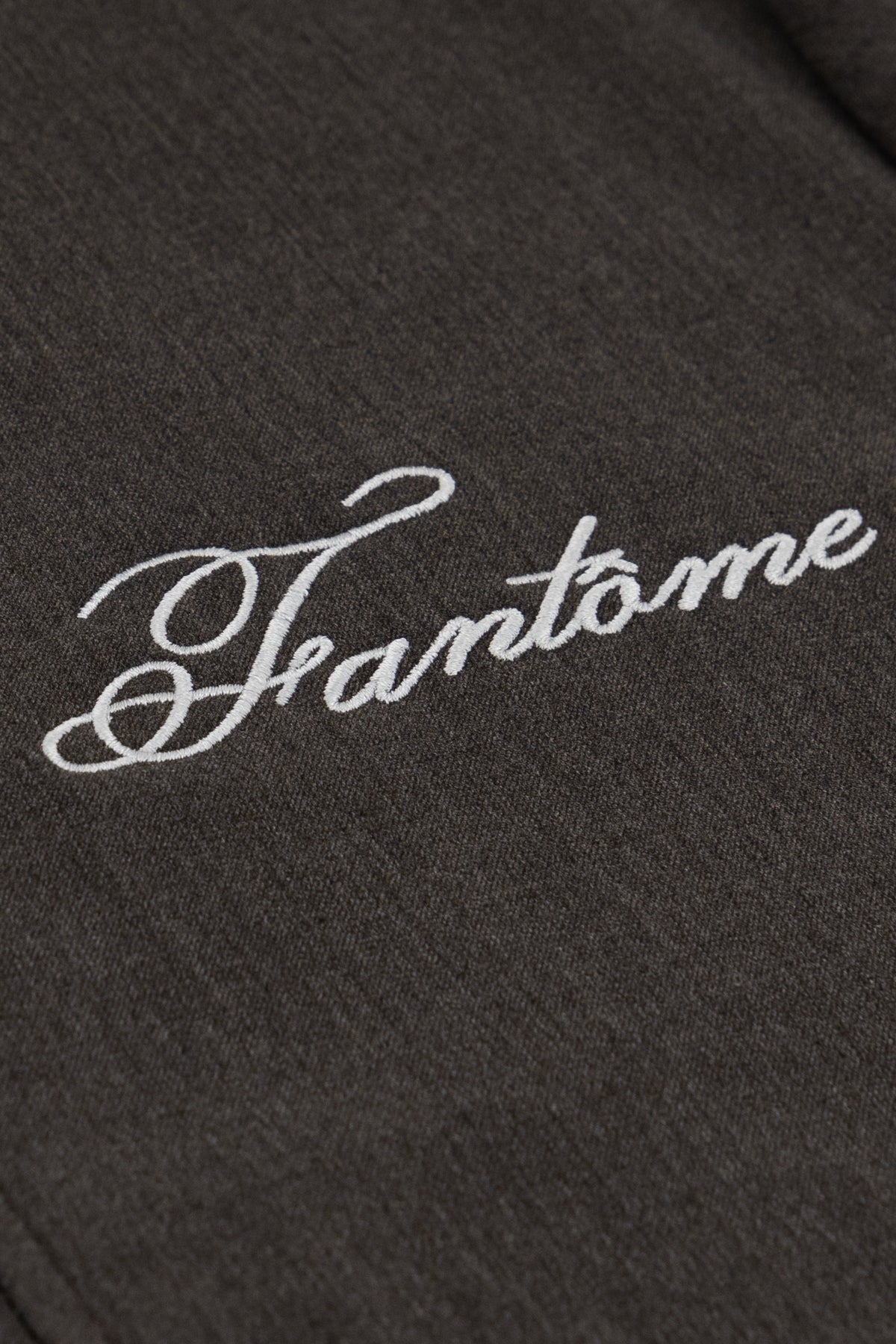 Grafietkleurige jas met rits