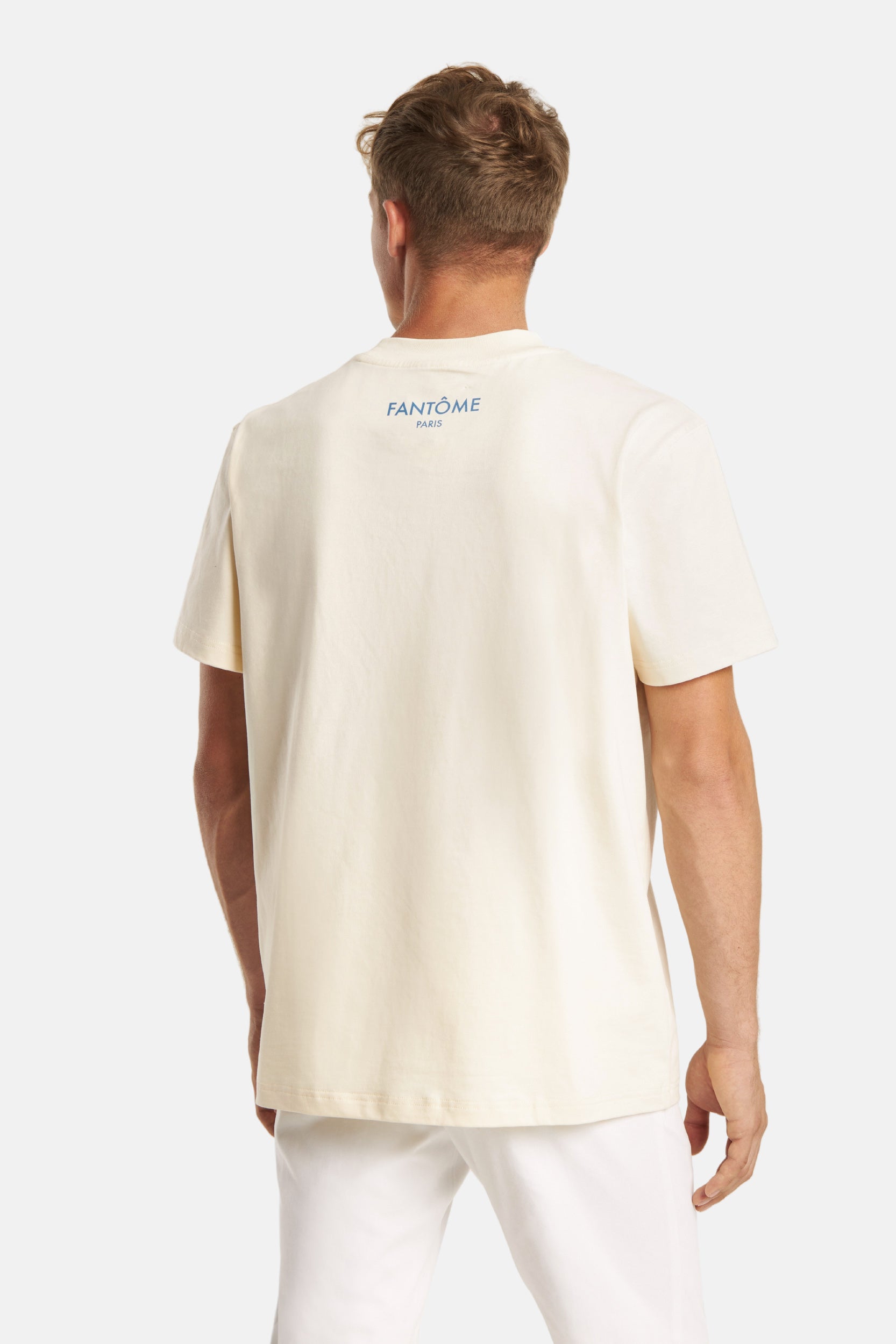 FLORAL BLEU COTTON T-SHIRT