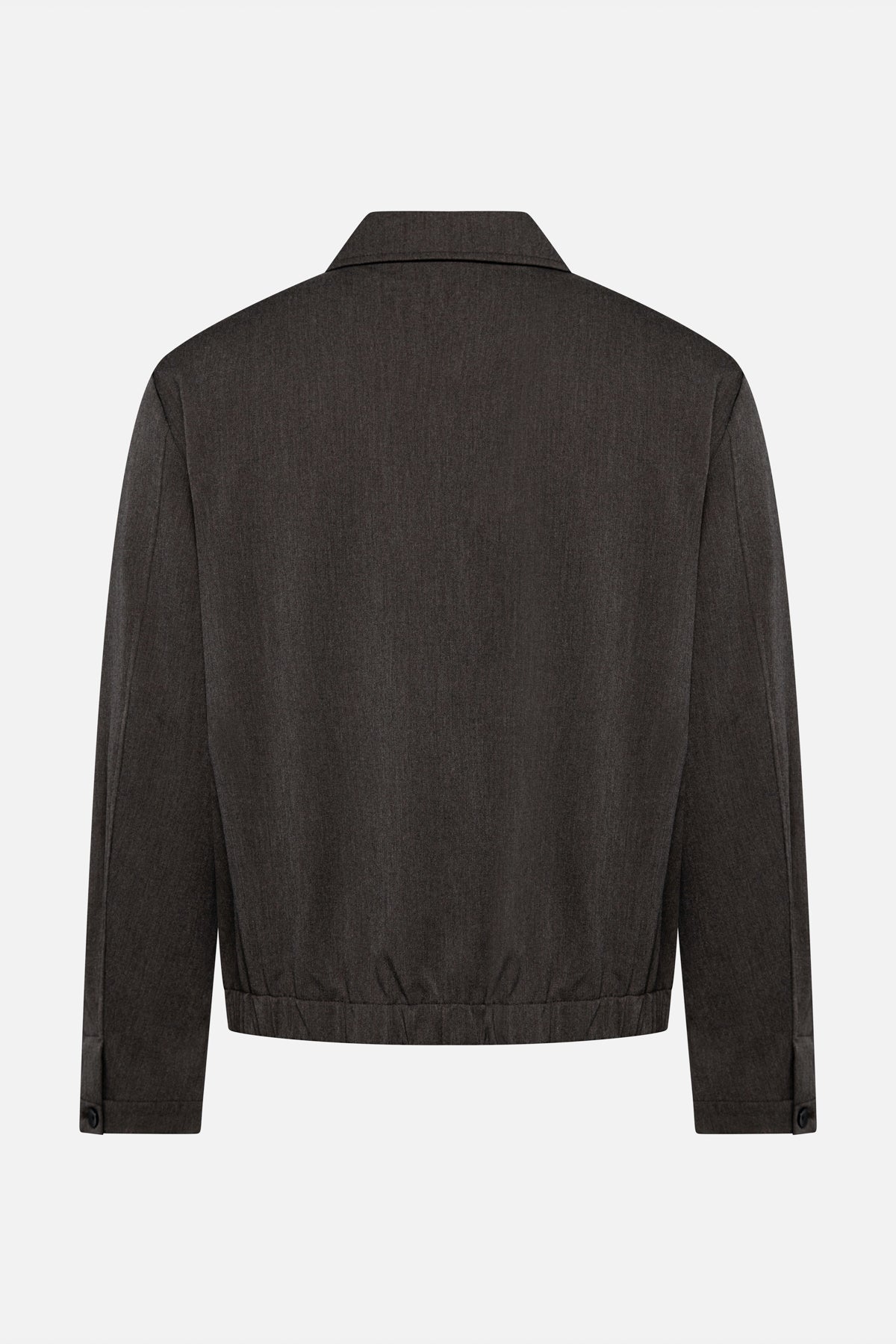 Grafietkleurige jas met rits